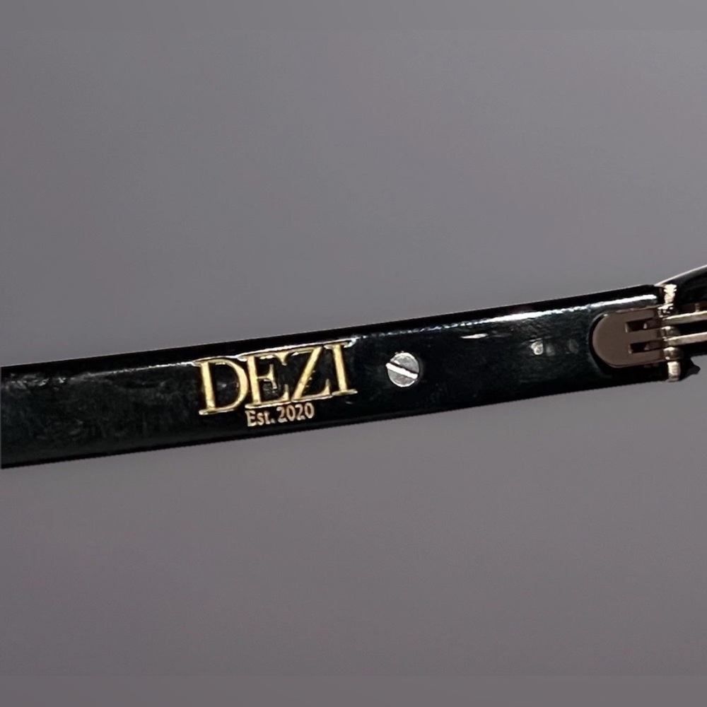 DEZI Fall Back Square Black Frame Sunglasses 53-23 Excellent Stored Condition - Picture 6 of 12
